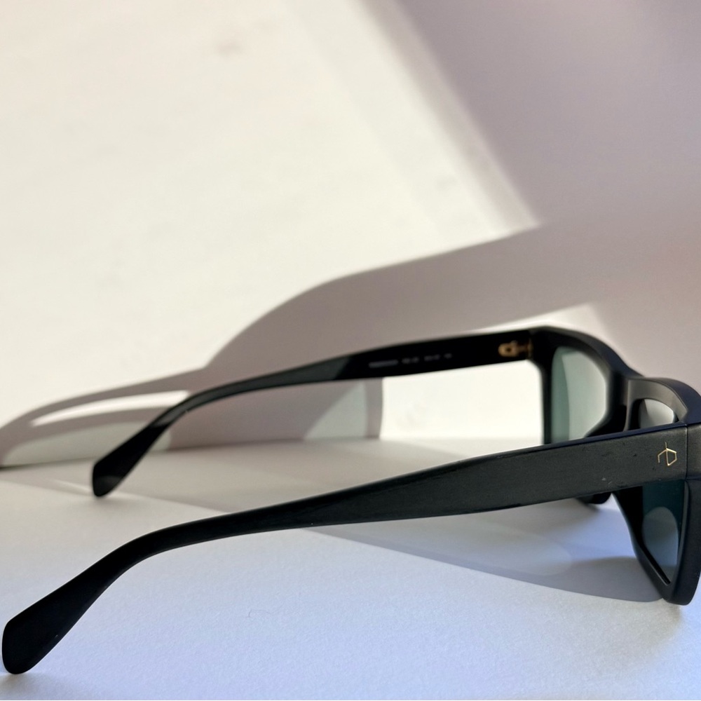 Matte Black Rectangular Rag & Bone Sunglasses - image 5